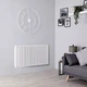 Дизайнерский радиатор Rastas Aurora 2 500x1200 горизонтальный, белый глянцевый - изображение 3