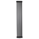 Дизайнерский радиатор Warm Well Column 3 1800×290 вертикальный, черный матовый - изображение 1