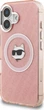 Etui plecki Karl Lagerfeld IML Choupette Head Logo MagSafe do Apple iPhone 16 Pink (KLHMP16SHMKBCHP) - obraz 2