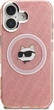 Etui plecki Karl Lagerfeld IML Choupette Head Logo MagSafe do Apple iPhone 16 Pink (KLHMP16SHMKBCHP) - obraz 3