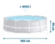 Басейн каркасний Intex 26716 (8592 л, 366 x 99 см) Prism Frame Pool, з фільтр насосом та сходами - изображение 7