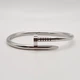 Браслет в стилі Cartier Juste un Clou, Цвях сріблястий 19 см - зображення 3
