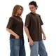 Футболка базова oversize Premium коричнева розмір L - зображення 2