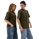 Футболка базова oversize Premium хакі розмір L - зображення 4
