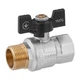 Шаровой кран Kroner 3/4″ ВН прямой, латунь (KN-06/4) - изображение 1