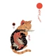 Футболка мужская белая с принтом Cat Japan размер S - изображение 3