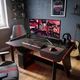 Стіл ігровий XGAMER GTR 2 150×87 см Металевий каркас ЛДСП SWISSPAN Навантаження до 150 кг - зображення 1