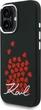 Etui plecki Karl Lagerfeld Silicone Heart Sign Logo MagSafe do Apple iPhone 16 Black (KLHMP16SSMHBKSK) - obraz 2