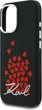 Etui plecki Karl Lagerfeld Silicone Heart Sign Logo MagSafe do Apple iPhone 16 Black (KLHMP16SSMHBKSK) - obraz 6