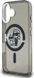 Etui plecki Karl Lagerfeld IML Glitter Karl & Choupette Sketch Logo MagSafe do Apple iPhone 16 Black (KLHMP16SHGKCGKBK) - obraz 6