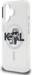 Etui plecki Karl Lagerfeld IML Glitter Karl & Choupette Sketch Logo MagSafe do Apple iPhone 16 Transparent (KLHMP16SHGKCGKBT) - obraz 6