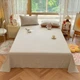 Простыня Wuyinliangpin из хлопка 120x230 см, кофейная - изображение 1
