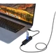 USB-концентратор PHILIPS 2.0 с четырьмя портами и разъемом для внешнего источника питания, удлинительный кабель-конвертер для ноутбуков и настольных компьютеров Huawei с 4 портами, 2 метра. - изображение 1