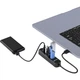 USB-концентратор PHILIPS 2.0 с четырьмя портами и разъемом для внешнего источника питания, удлинительный кабель-конвертер для ноутбуков и настольных компьютеров Huawei с 4 портами, 2 метра. - изображение 3