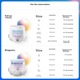 Підгузки AIKUUBEAR Starry Love Pull-Ups розмір XXXL, 46 штук, дуже великий розмір, цільні штани, спеціально розроблені для чутливих лижників - изображение 2