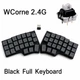 CORNE V4 2.4G 46 Бездротова механічна ергономічна спліт клавіатура (чорна) - зображення 1