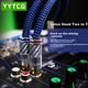 Кабель YYTCG G2 2xRCA - 2xRCA, монокристаллическая медь 6N, 1 м, Black/Blue - изображение 7