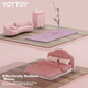 Коврик для йоги Yottoy, утолщенный и расширенный, нескользящий, для фитнеса, танцев, аэробики, звукоизолирующий, амортизирующий, для мужчин и женщин, напольный коврик для домашнего использования. - изображение 6