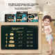 Підгузки Pampers Breathable Premium Black Gold з ручкою Pull-Up для новонароджених та немовлят, з додаванням справжнього шовку, XXXL40 - изображение 8