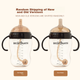 Детская бутылочка Beingmate Big Baby Straw Bottle, бутылочка для прикорма из полипропилена (PPSU), для детей от 12 месяцев, 300 мл, с двойной ручкой и шариком-подушкой. - изображение 7