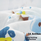 Пеленка-одеяло Babycare для новорожденных хлопковая терморегулирующая Moonlight Blue 90×90см - изображение 5