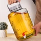 Бутылка для настаивания спиртных напитков Jidukongjian, герметичная стеклянная банка для домашнего использования, специальный контейнер для солений и приготовления спиртных напитков, с краном, вместимостью 20 цзинь + ручка для переноски вина. - изображение 8
