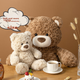 Медведь плюшевый MINISO Jifute большая мягкая игрушка подушка подарочный - изображение 9