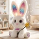 Интерактивный плюшевый кролик Magic Rabbit с волшебной палочкой и светящимися ушками 30см со светом и звуком C2202 - изображение 1