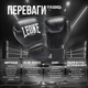 Боксерские перчатки Leone GN111 THE GREATEST Black 18 унций (бинты 4 м. в комплекте) - изображение 3