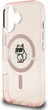 Etui plecki Karl Lagerfeld IML Choupette Sketch Logo MagSafe do Apple iPhone 16 Pink (KLHMP16SHGCHGKBP) - obraz 6