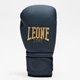 Боксерские перчатки Leone GN059B Blue Edition 16 унций (капу в комплекте) - изображение 3