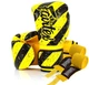 Боксерські рукавиці Fairtex BGV14Y Yellow/Black 10 унцій (бинти в комплекті) - зображення 1