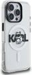 Etui plecki Karl Lagerfeld IML Choupette Sketch Logo MagSafe do Apple iPhone 16 Pro Transparent (KLHMP16LHGCHGKBT) - obraz 4