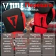 Боксерские перчатки TITLE Boxing Guts and Glory Black/Red M 12oz (бинты 4м. в комплекте) - изображение 3