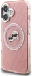 Etui plecki Karl Lagerfeld IML Glitter Karl & Choupette Heads Logo MagSafe do Apple iPhone 16 Pink (KLHMP16SHMKBKCHP) - obraz 2