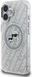 Etui plecki Karl Lagerfeld IML Glitter Karl & Choupette Heads Logo MagSafe do Apple iPhone 16 Grey (KLHMP16SHMKBKCHG) - obraz 2