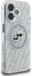 Etui plecki Karl Lagerfeld IML Glitter Karl & Choupette Heads Logo MagSafe do Apple iPhone 16 Grey (KLHMP16SHMKBKCHG) - obraz 4