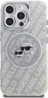 Etui plecki Karl Lagerfeld IML Glitter Karl & Choupette Heads Logo MagSafe do Apple iPhone 16 Pro Max Grey (KLHMP16XHMKBKCHG) - obraz 3