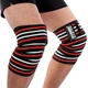 Бинты на колени Power System PS-3700 Knee Wraps красно-черные (PS-3700_Red-Black) - изображение 3