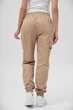 Жіночі Бавовняні Штани Карго Without Reflective S Beige - зображення 4