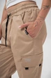 Жіночі Бавовняні Штани Карго Without Reflective S Beige - зображення 6