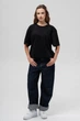 Жіноча Бавовняна Оверсайз Футболка Without Greatest 2XL/3XL Чорна - зображення 3