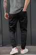 Чоловічі Трикотажні Штани Джогери Without Bayraktar27 3XL Black - изображение 4