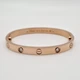 Браслет в стиле Cartier LOVE золотистый 22 см - изображение 1