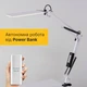 Настільна світлодіодна LED лампа з функцією роботи від Power Bank X-LED 30 Вт біла - зображення 1