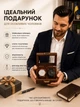 Дерев'яна шкатулка скринька коробка для зберігання наручних годинників подарунковий футляр органайзер з двума відділеннями прозорою кришкою оксамитовим оздобленням подушечкою металевою застібкою аксесуар для інтер'єру для презентації з натурального дерева - зображення 5
