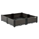 Ящик для выращивания цветов CULTIVO GROW CUBE L 82x82x17 см 377 л уличный горшок с дренажем коричневый - изображение 2