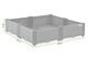 Ящик для выращивания цветов CULTIVO GROW CUBE L 82x82x17 см 377 л уличный горшок с дренажем коричневый - изображение 3