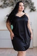 Ночнушка женская с кружевом Нч941 Черный, 3XL (52-54) - изображение 1