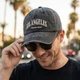 Кепка Los Angeles вінтажна літня, бейсболка vintage унісекс з бавовни 100% cotton регульований розмір 56-60 см Сірий - зображення 7
